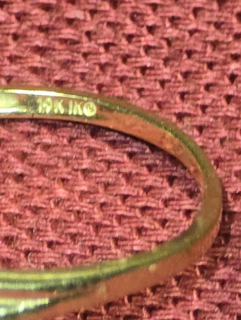 Size 7.5 10k Y/W Gold .04ctw Diamonds Garnet Bypass Ring 2.7g